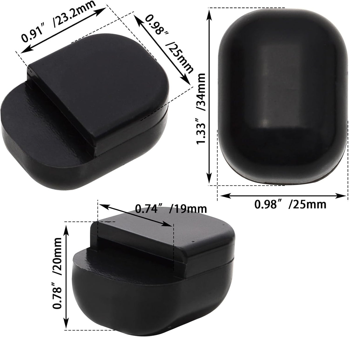 Kickstand Rubber Bumper Pad for Harley Touring & Road King Motorcycles