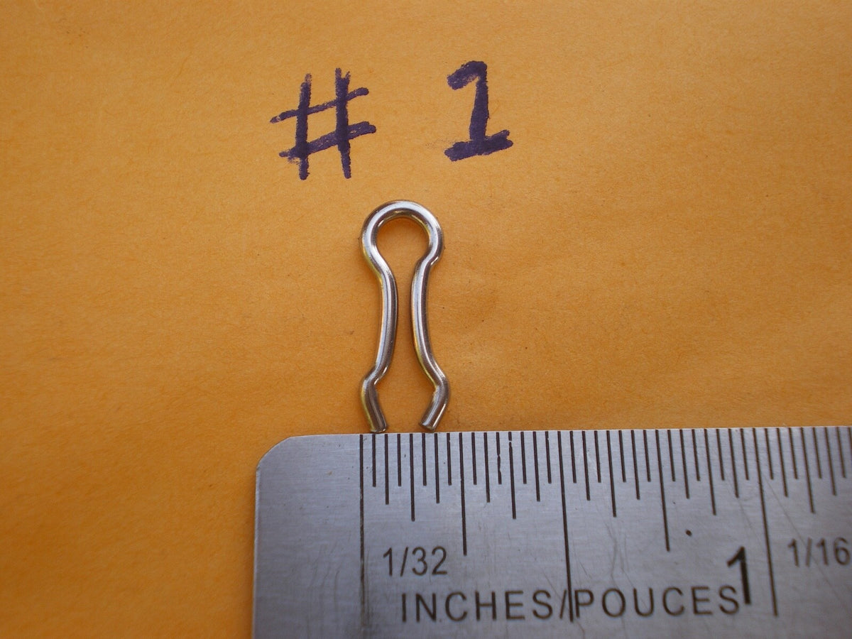 100 Pack Stainless Steel Wire Eyes for Do-It, Hilts Molds, Fishing & Crafting