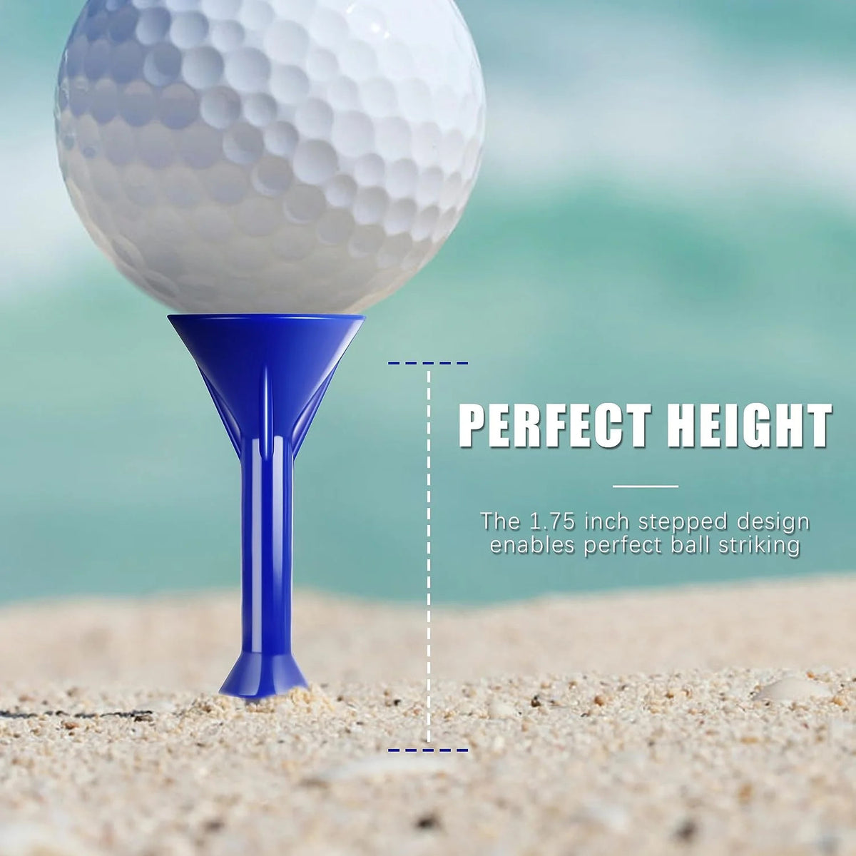 3-1/4-Inch Plastic Golf Tees Set - Durable & Stable Golf Accessories