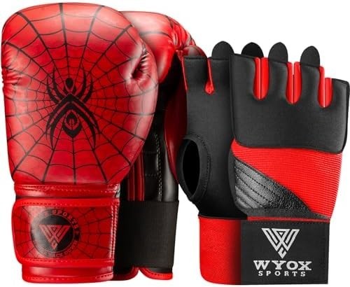 Kids Boxing Gloves & Hand Wraps Set for Training & Sparring