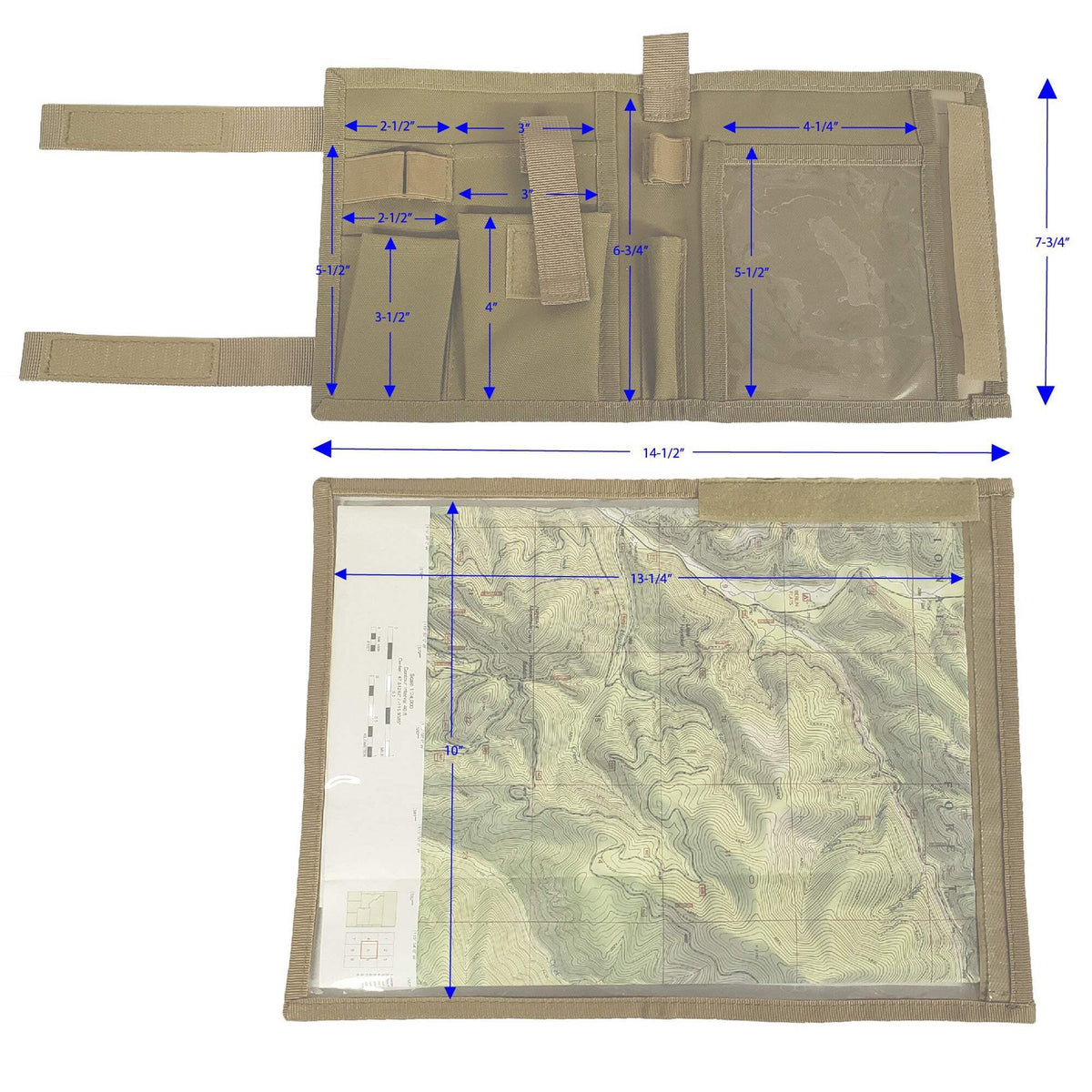 Multi-Tool Navigation Kit with Compass, Map Protractor & Pouch