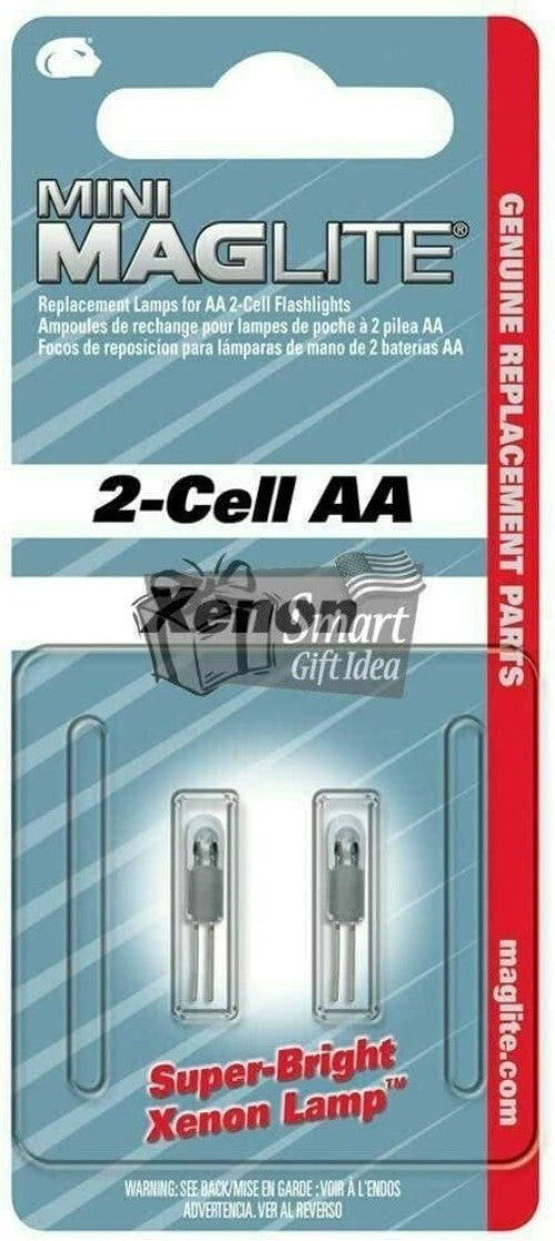 Halogen Replacement Bulbs 2-Pack for Mini Maglite Flashlights
