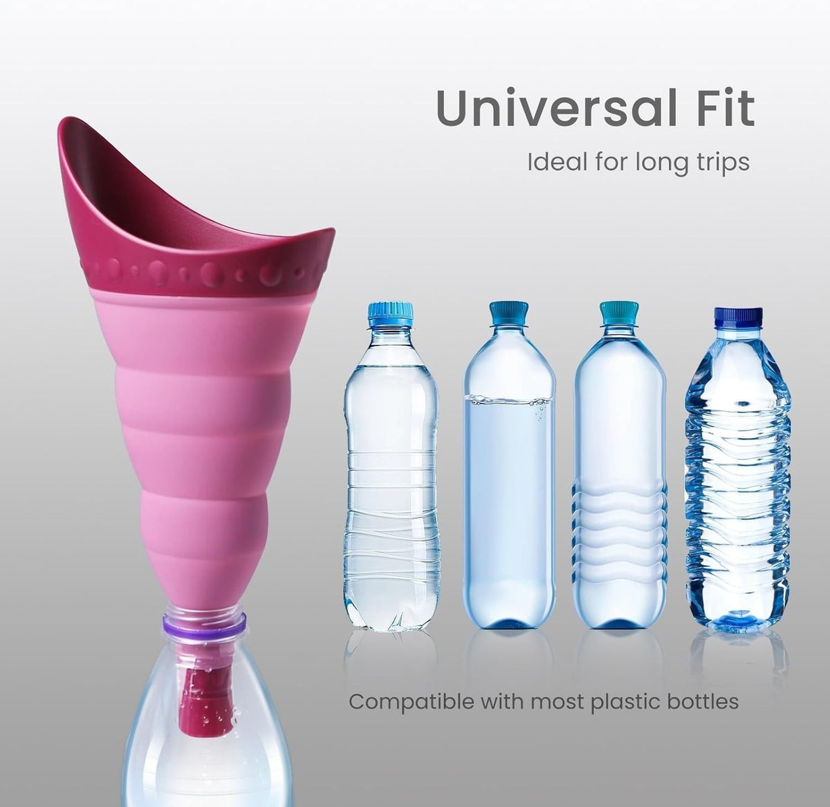 Portable Female Urinal Device with Foldable Embudo - Leakproof & Travel-Friendly