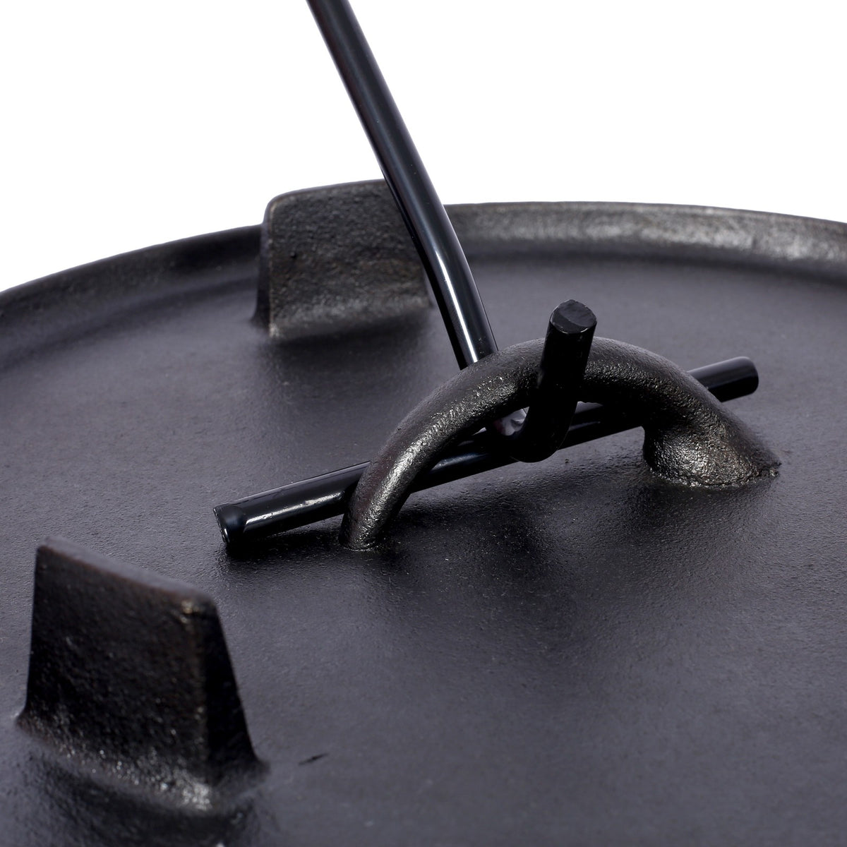 12Qt Cast Iron Dutch Oven with Skillet Lid & Legs for Camping BBQ