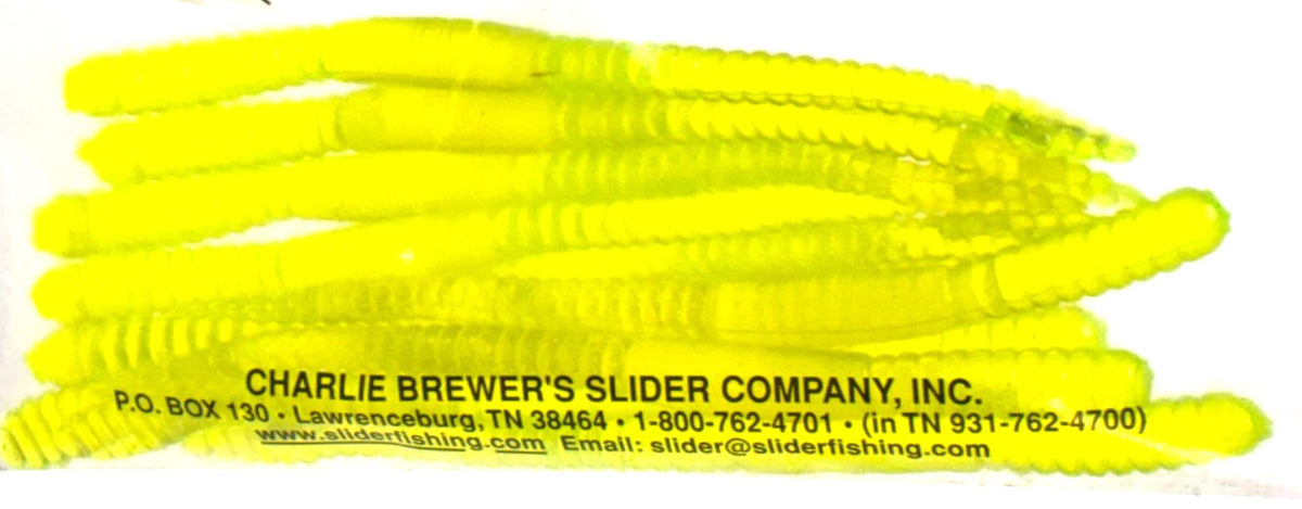 Fishing Bait Set - Charlie Brewer Slider Worms and Grubs, 40 Total