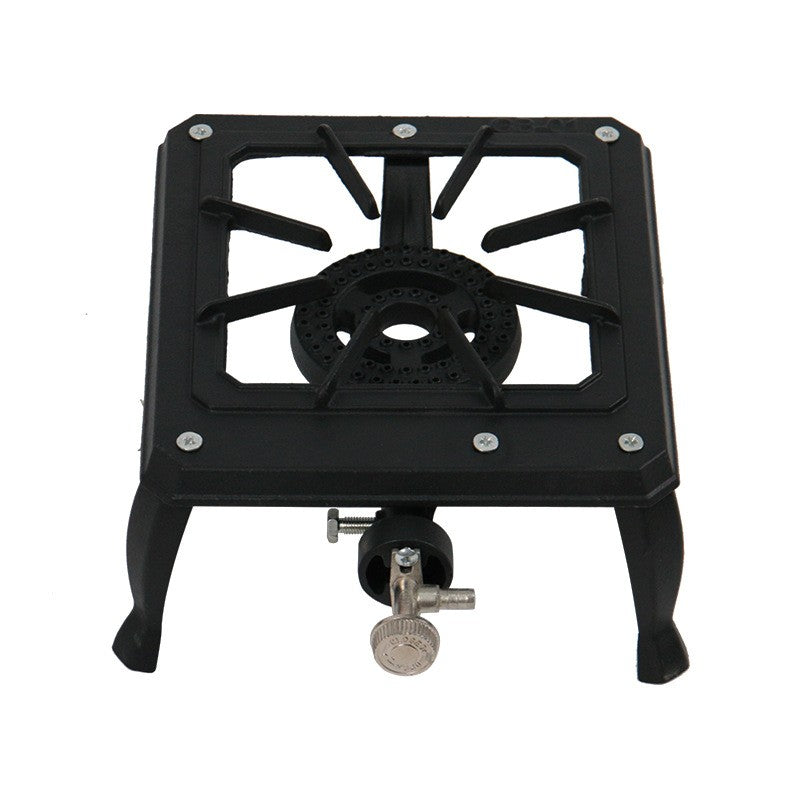 Outdoor Portable Propane Camp Stove with Adjustable Flame and Gas Hose