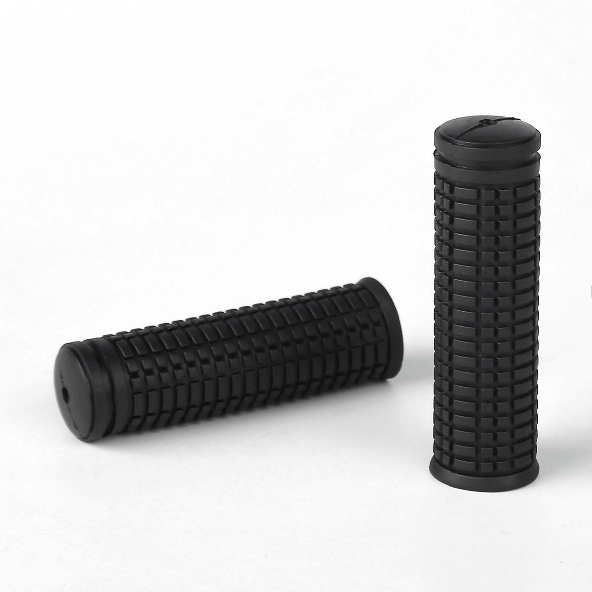 Bike Handlebar Grips 2 Pack - Non-Slip Rubber 4 Inch Black Replacement