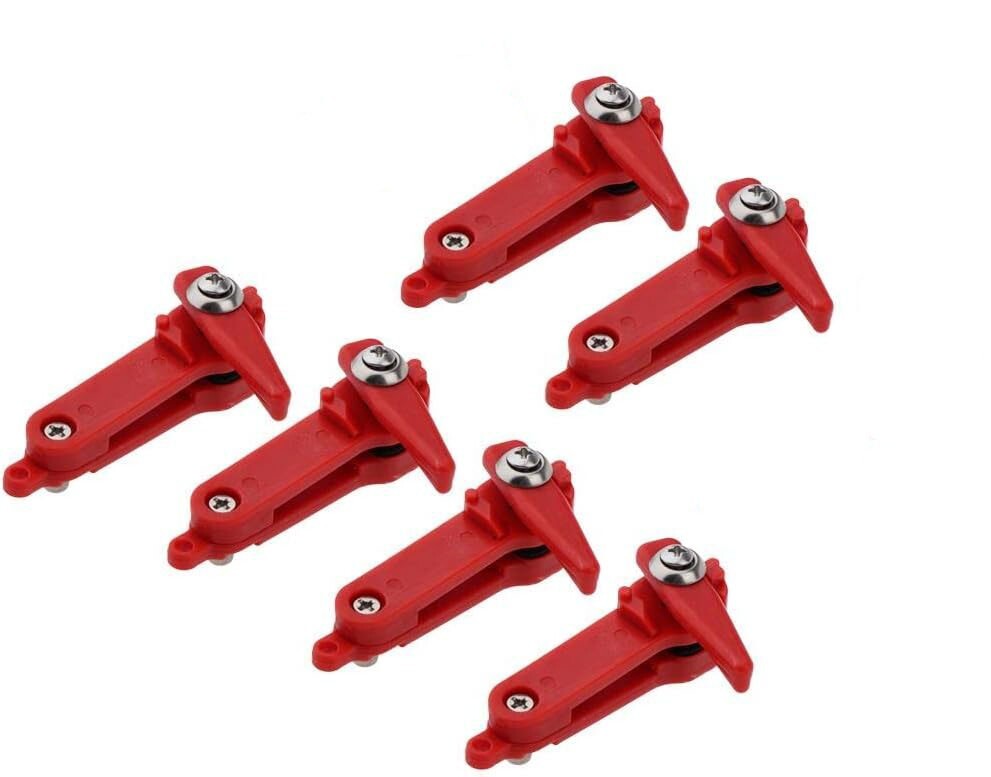 Heavy Tension Release Clip Set for Fishing Line & Planer Boards - 6 Pieces