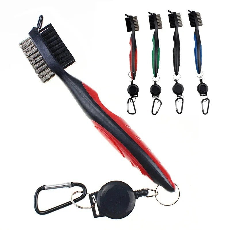 Double Sided Golf Club Cleaning Brush Groove Cleaner Tool for Golf Maintenance