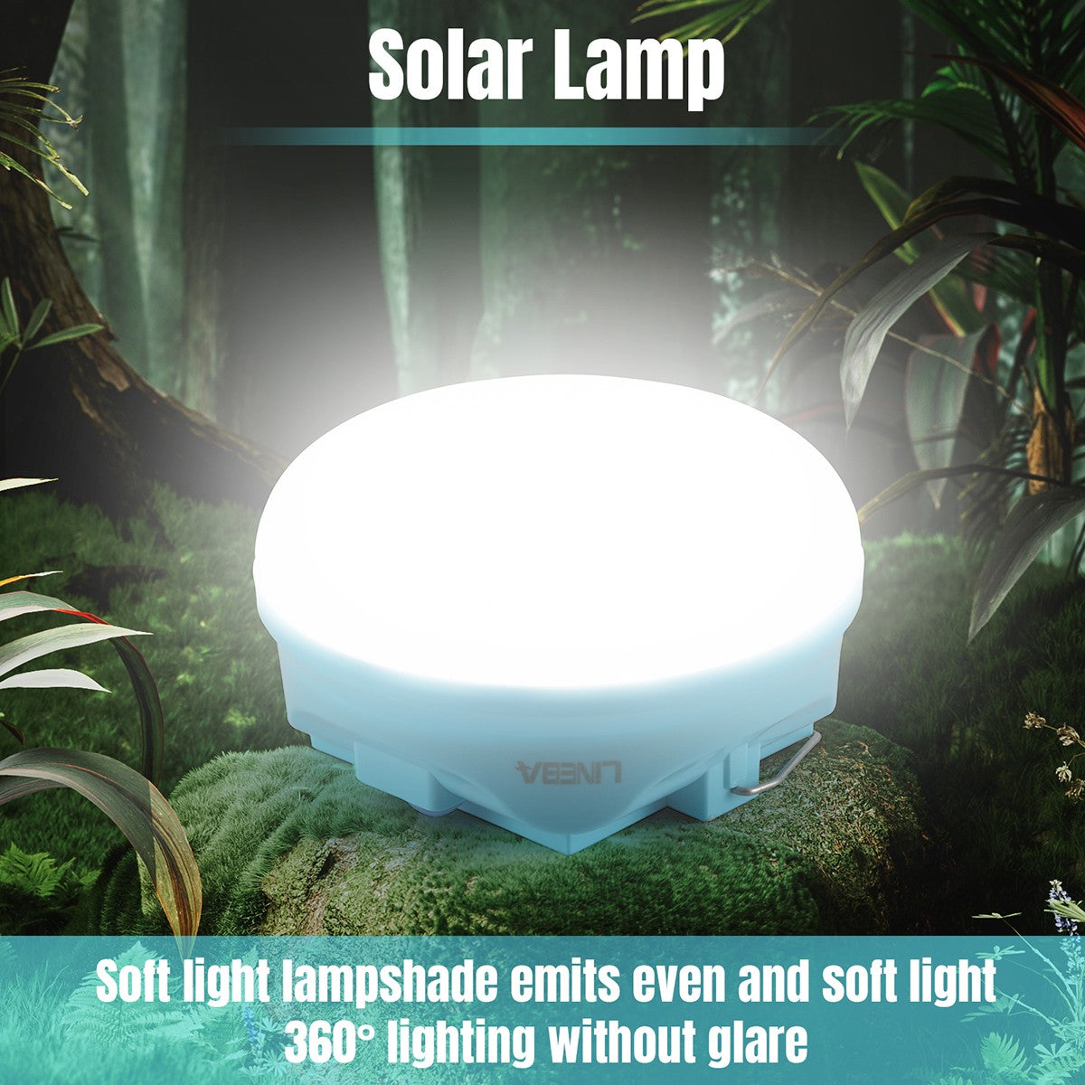 Rechargeable Camping Solar LED Lantern with Emergency Light