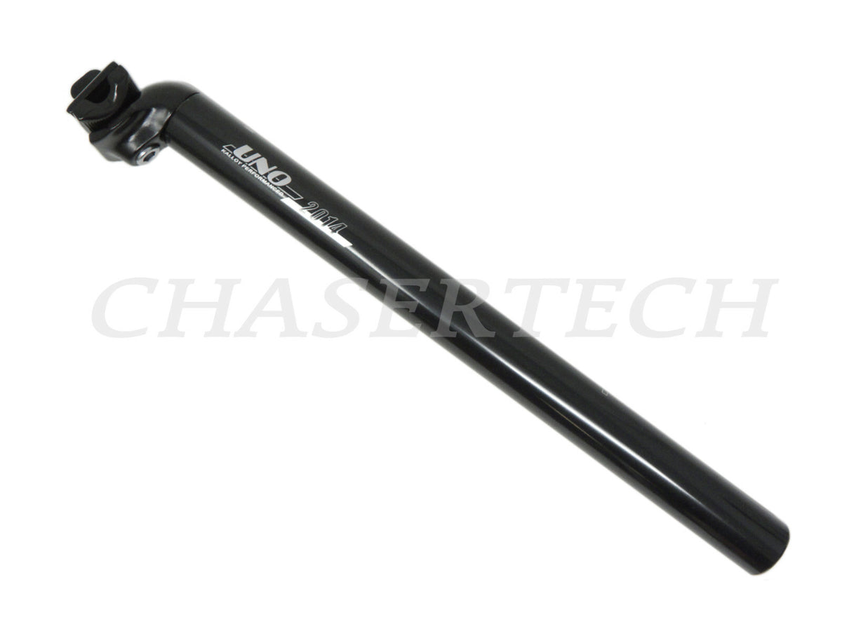 MTB Road Bicycle Alloy Seat Post 25.4mm 350mm Black - Universal Fit