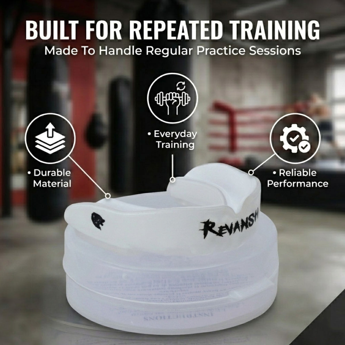 Impact-Resistant Boxing MMA Mouth Guard Boil & Bite Gum Shield