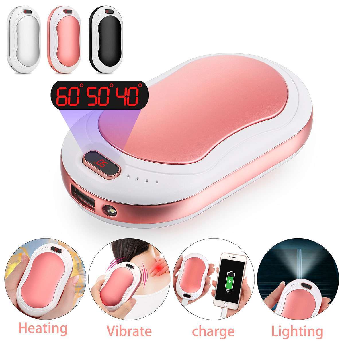 Rechargeable Hand Warmer Power Bank 5000mAh 10000mAh USB Portable Heater