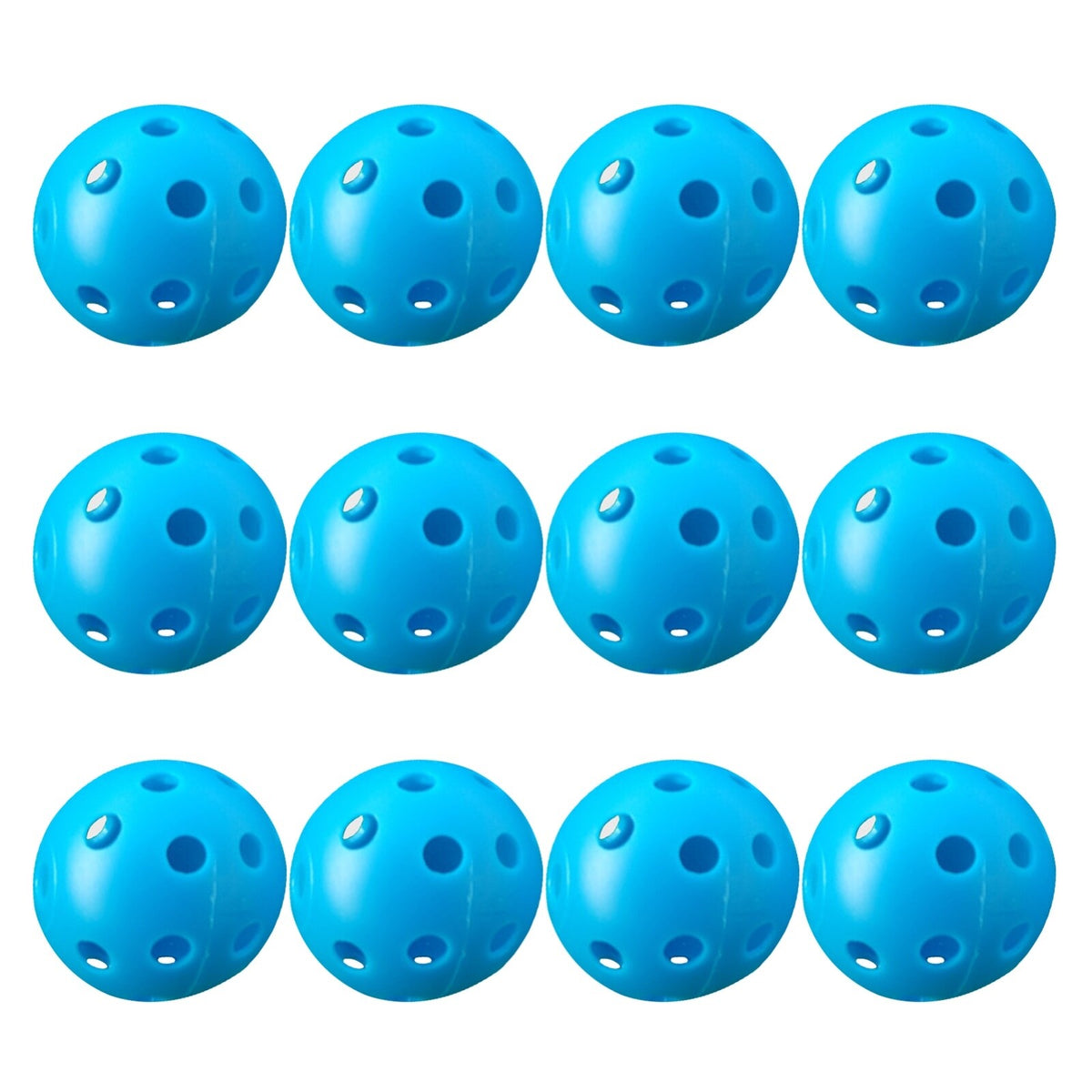 Indoor Outdoor Plastic Golf Practice Balls - Hollow Training Balls for Men Women Kids