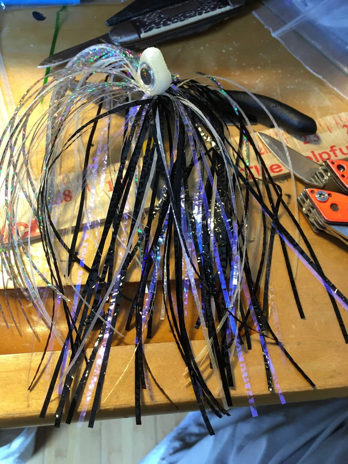 Big Eyes Salmon Trolling Flies Pack of 2 - 6 Inch Unrigged Fishing Baits