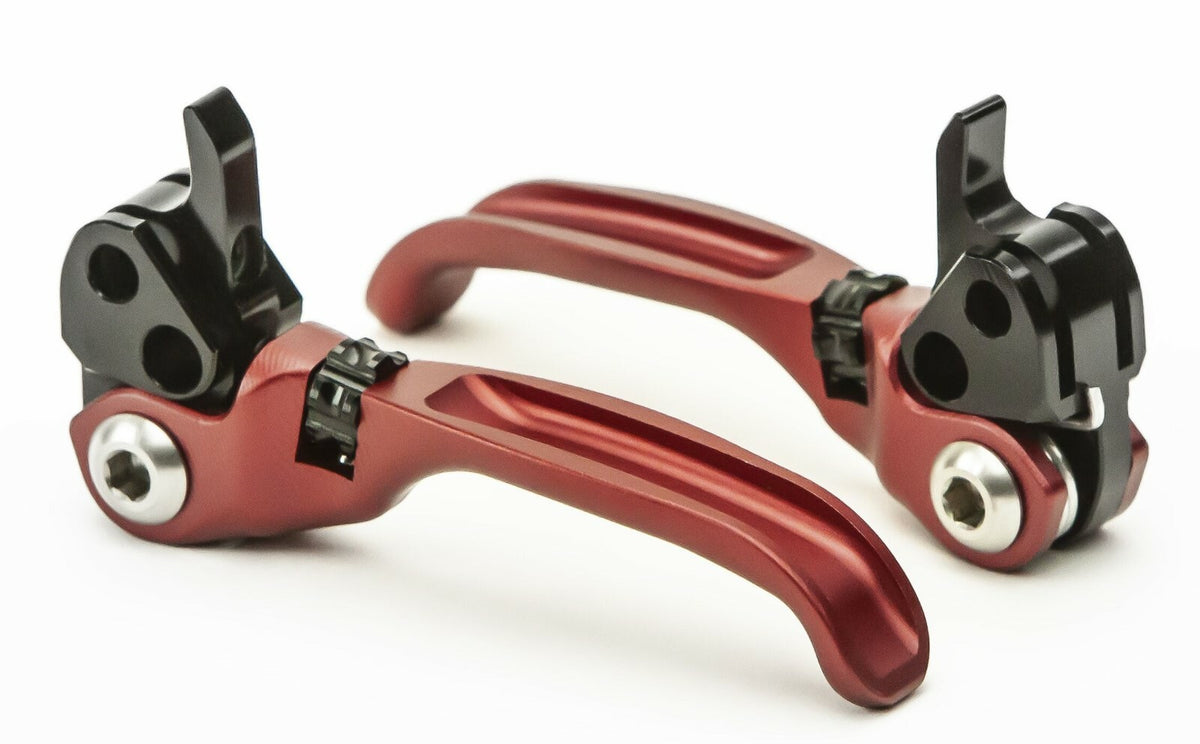 Hydraulic Brake Lever Set for Shimano Deore XT M8000 M8100 - Red