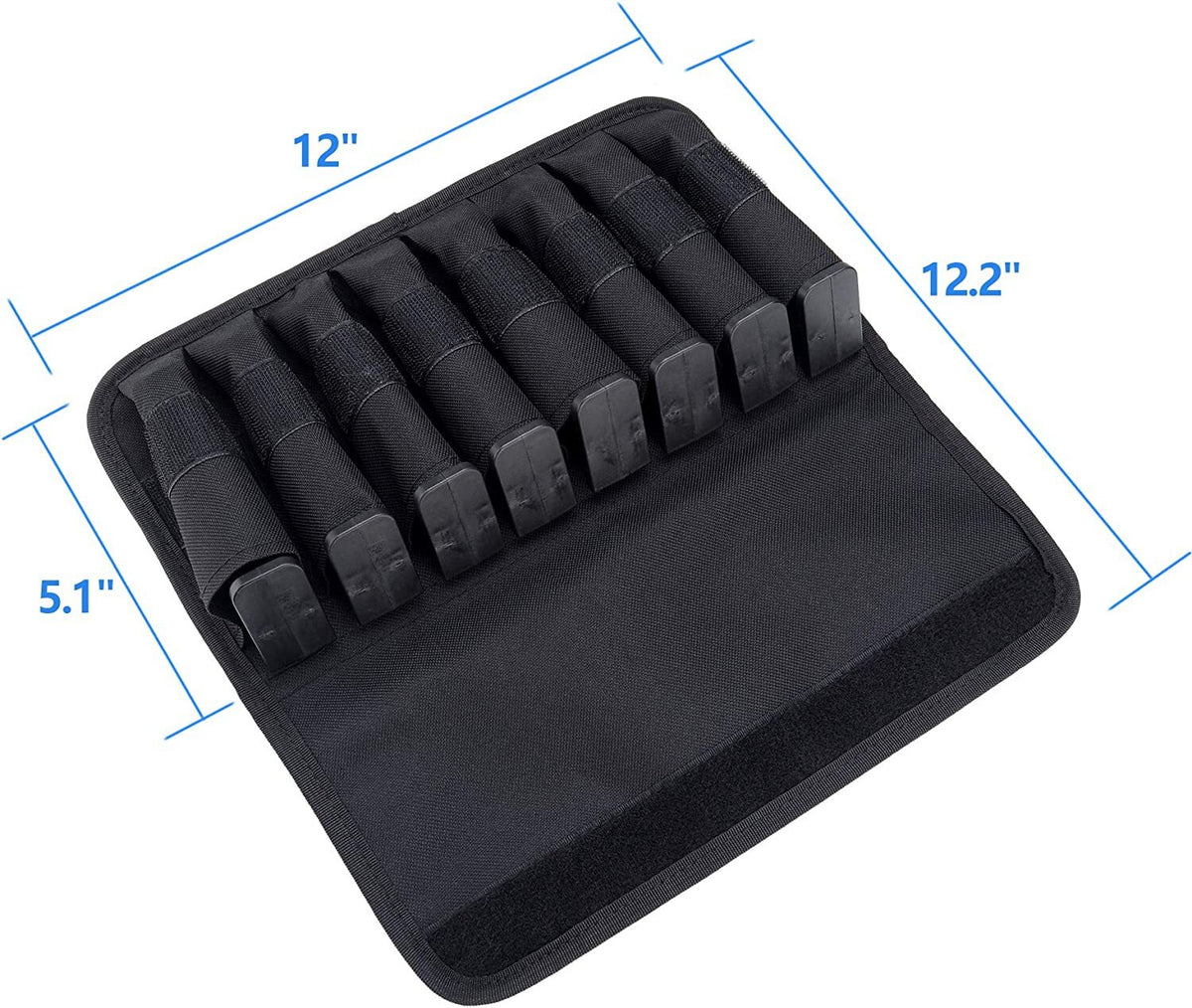 Mag Pouch with Cover, 8 Mag Capacity, MOLLE Tactical Organizer