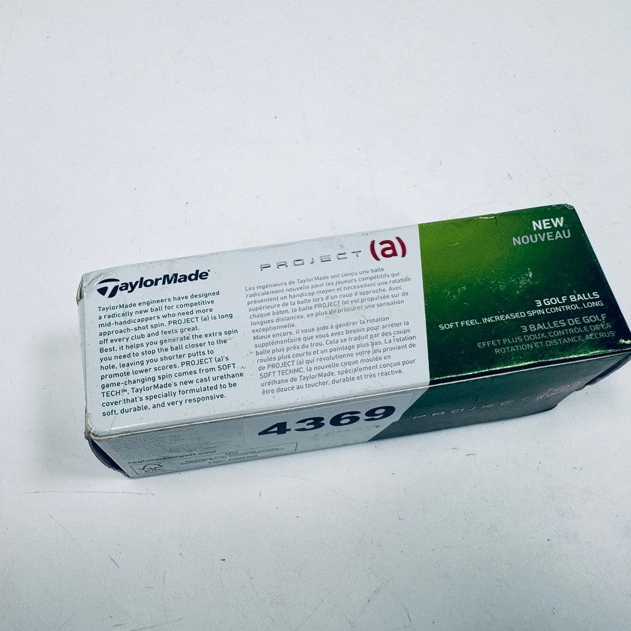 Golf Balls 3-Pack - White TaylorMade Project (a) Golf Balls for Beginners and Professionals