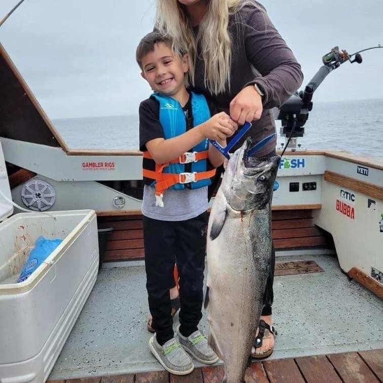 Salmon Trolling Flies Pack of 3 - 4 Inch Rigged Tourney Style for Salmon Fishing
