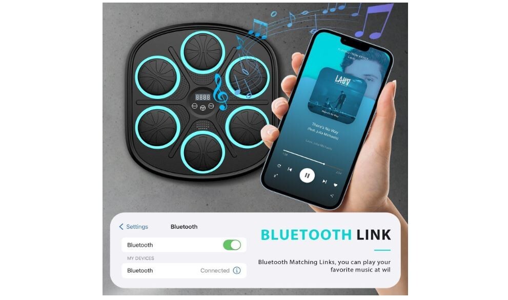Electronic Boxing Training Machine with Bluetooth & Gloves for Adults Kids
