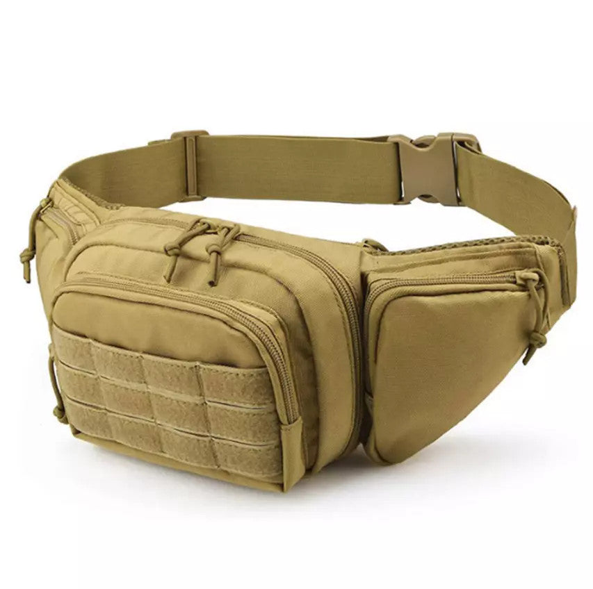 Military Tactical Waist Belt Bag with Concealed Carry Holster and Molle Webbing