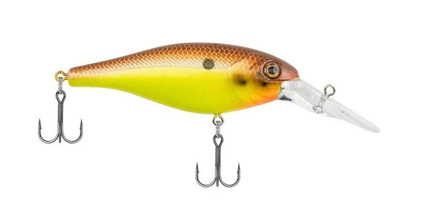 Berkley 1/3 Oz 2.75in Bad Shad Rattle Crankbaits - Brown Mustard, 3-Pack