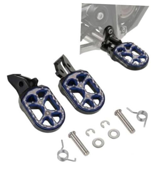 Widen Foot Pegs with Stainless Steel Teeth for Surron Ultra Bee - Black
