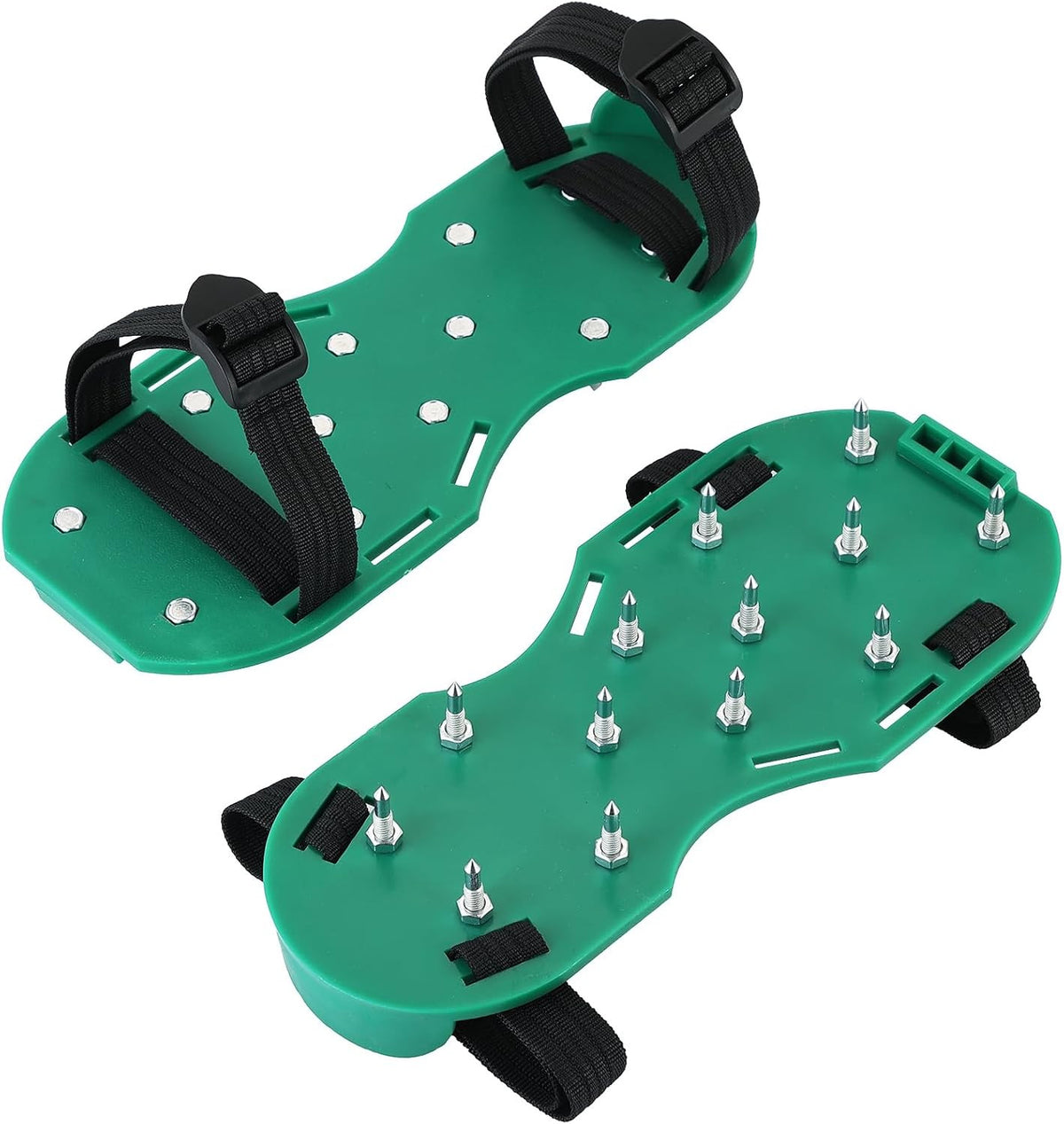 Epoxy Floor Spiked Shoes for Concrete & Resin Work - 1 Pair, Green