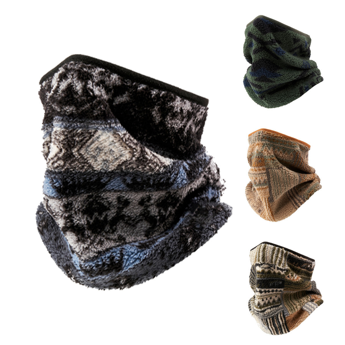 Winter Neck Warmer Fleece Gaiter Face Scarf for Men Women - Thick Ski & Cold Weather Accessory