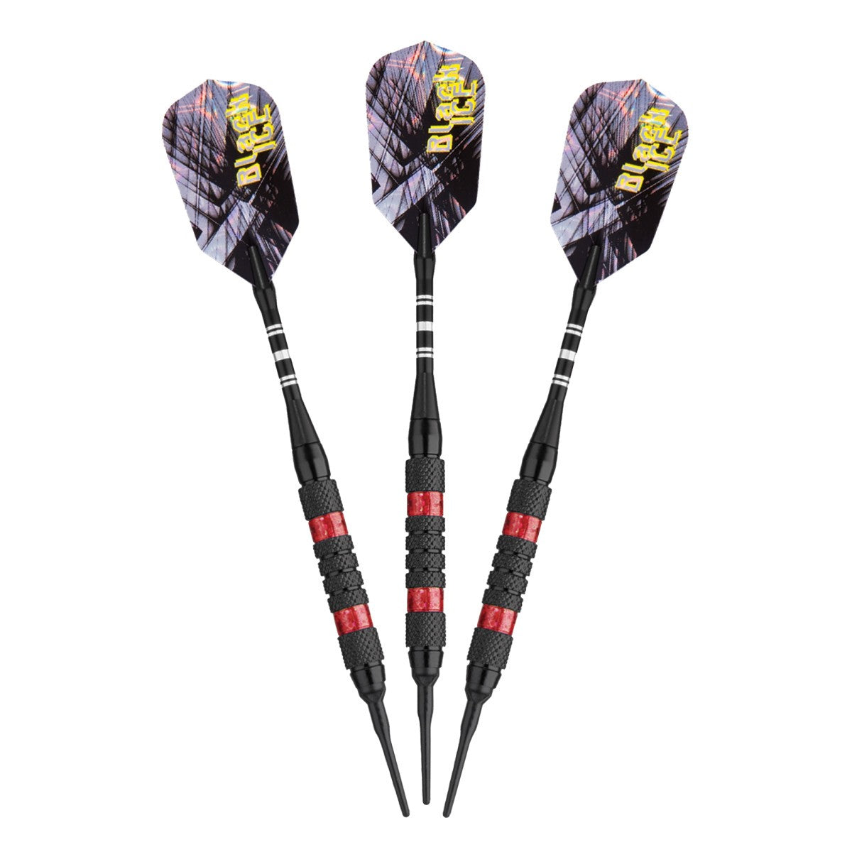 Viper Black Ice Soft Tip Darts - 18g Set, Red Finish & Easy-Grip Barrels