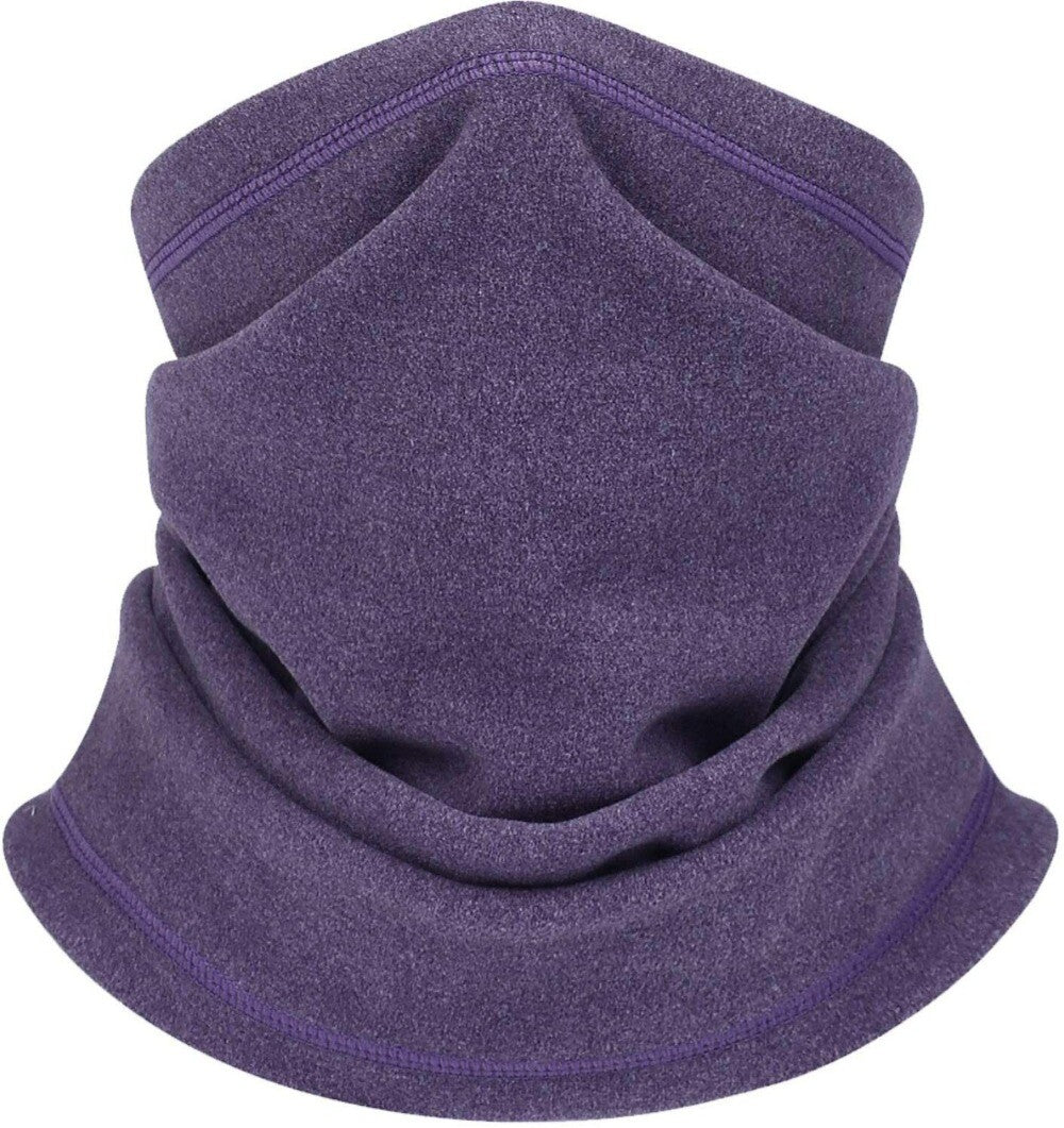 Winter Neck Gaiter Face Mask - Windproof Fleece Scarf for Cold Weather