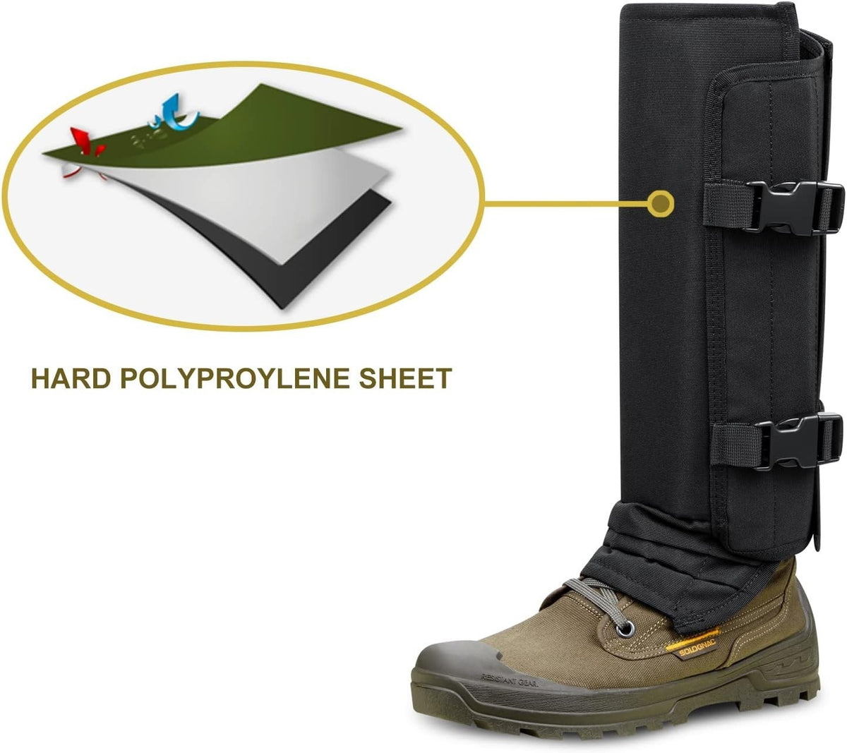 Waterproof Snake Gaiters for Hiking and Outdoor Protection - Bite Proof Leg Guards