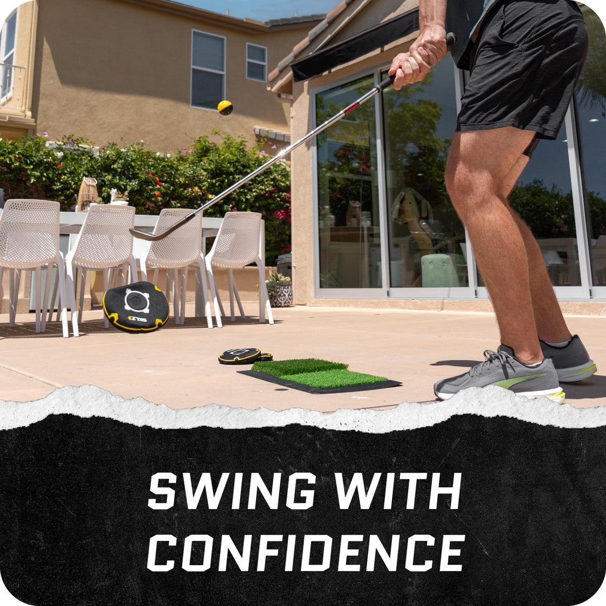 Golf Bunker Training Aid with 3 Discs for Sand Trap Practice