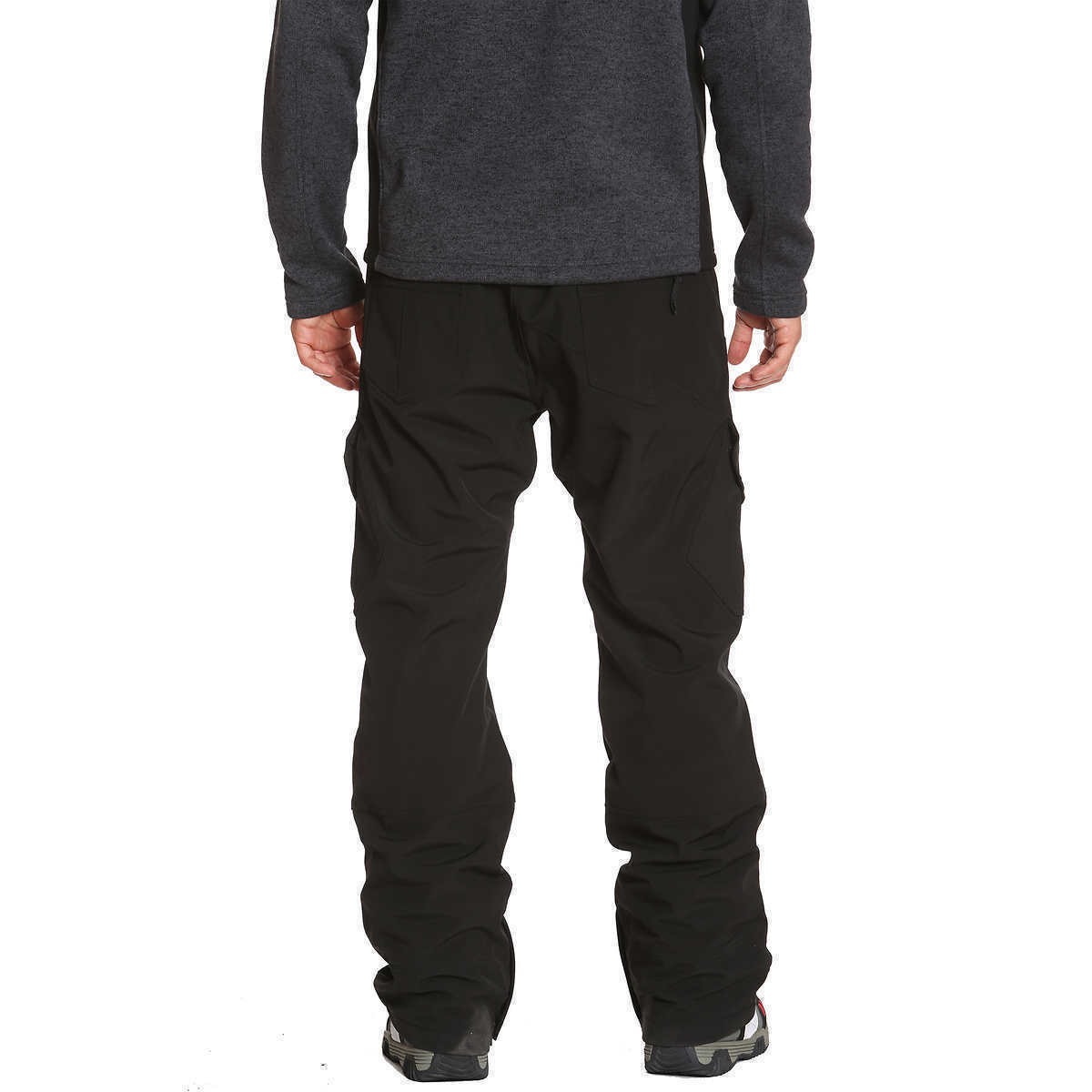 Men's Ski Snow Pants with 4-Way Stretch and Warm Fleece Lining