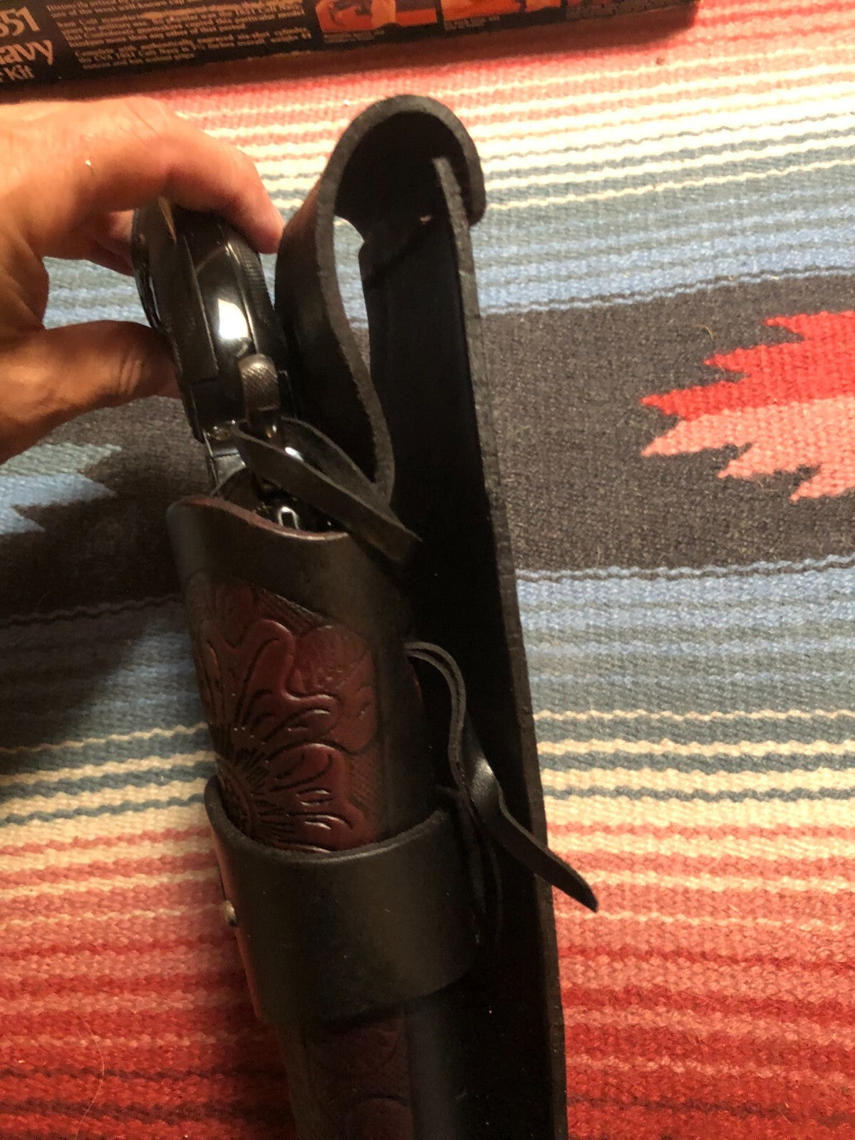 Cowboy Leather Holster for Heritage Rough Rider 22 6.5-inch Pistol - Handcrafted US Made