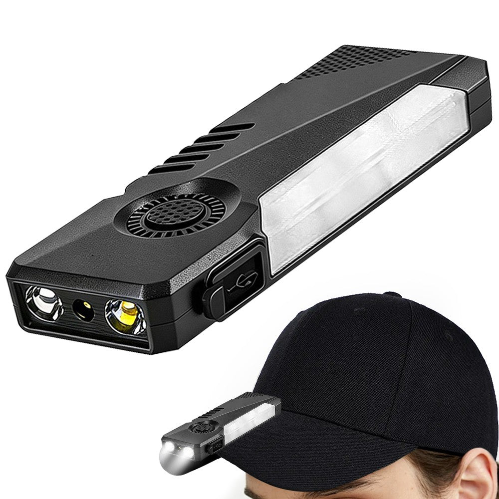 Rechargeable Tactical LED Flashlight with Floodlight & Strobe Modes