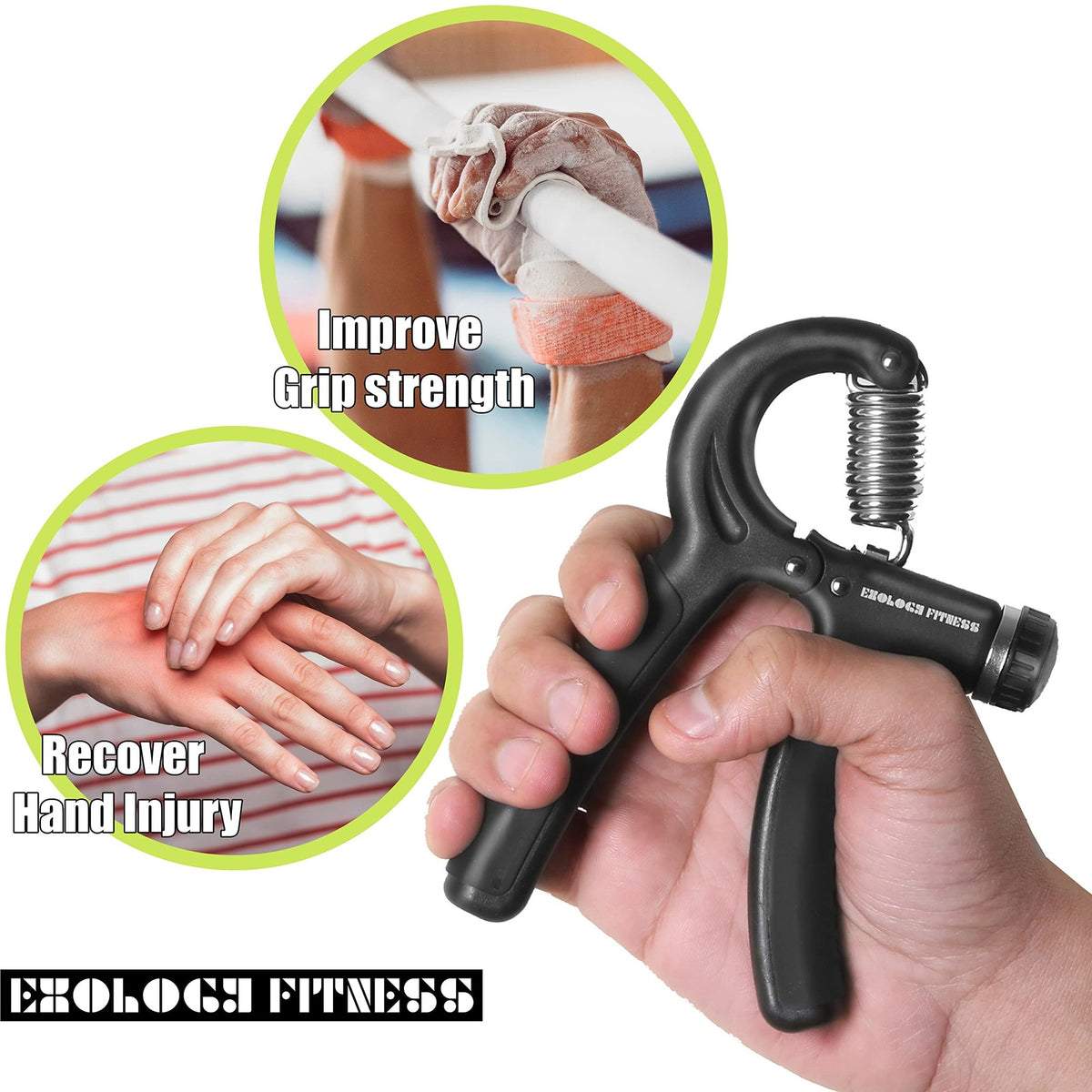 Grip Strength Trainer 11lb-132lb Hand Exercise Device for Forearm & Wrist
