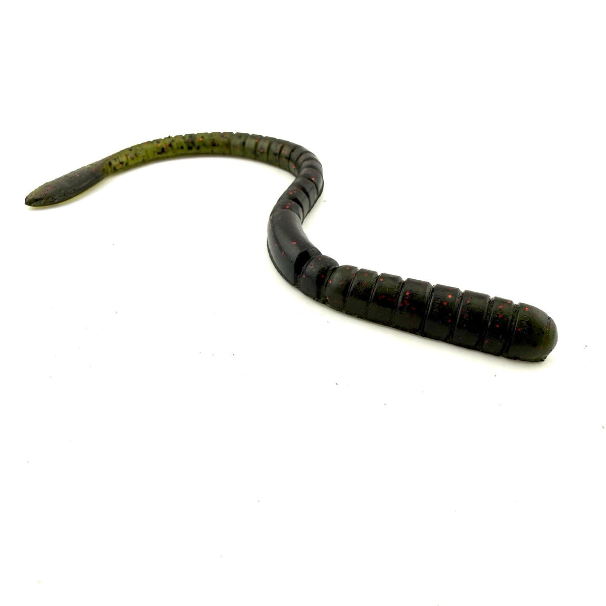 Fishing Lure Soft Plastic Worm - Watermelon Red, 7.75 Inch, Pack of 15