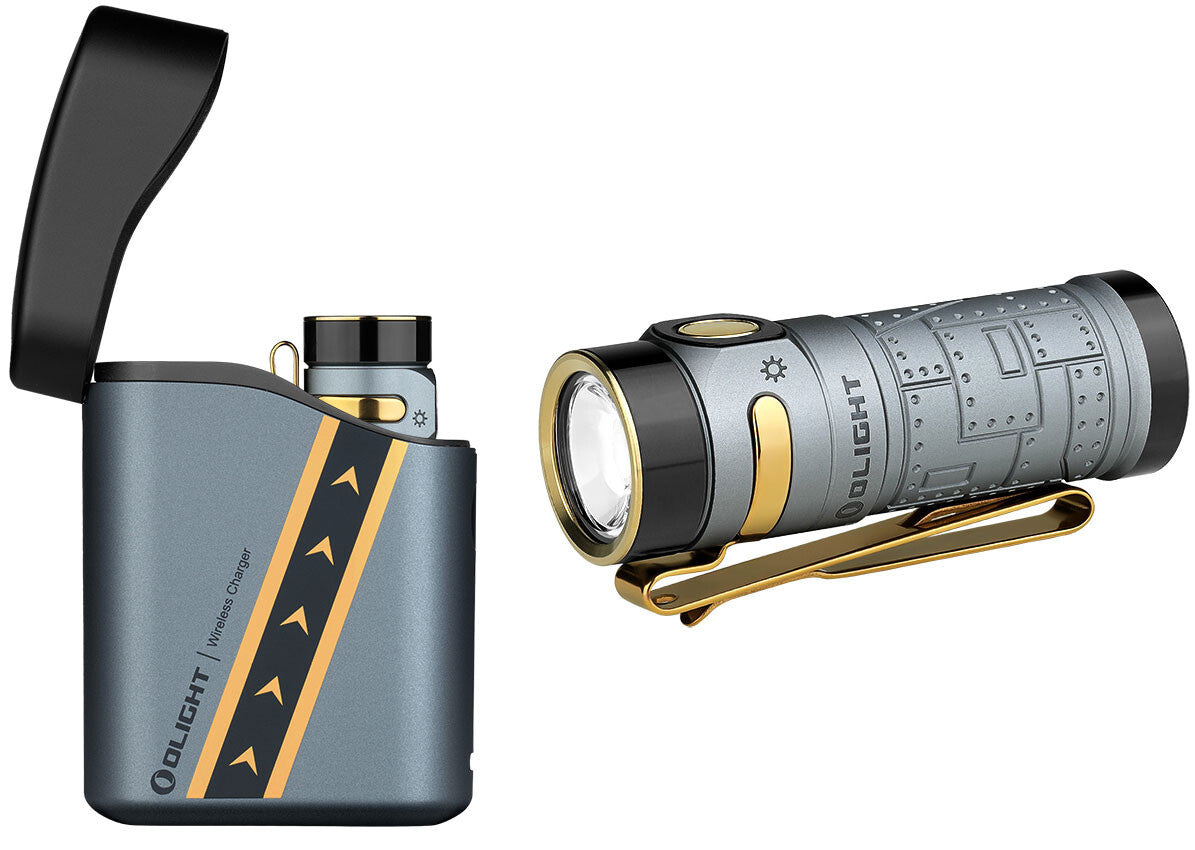 Rechargeable LED Flashlight 1300 Lumens with Charging Case for Camping, Emergency