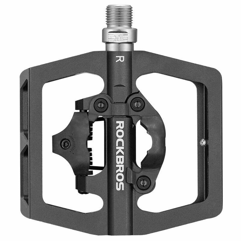 Bike Pedals SPD Lock Non-Slip MTB 2-in-1 Dual Function Pedals