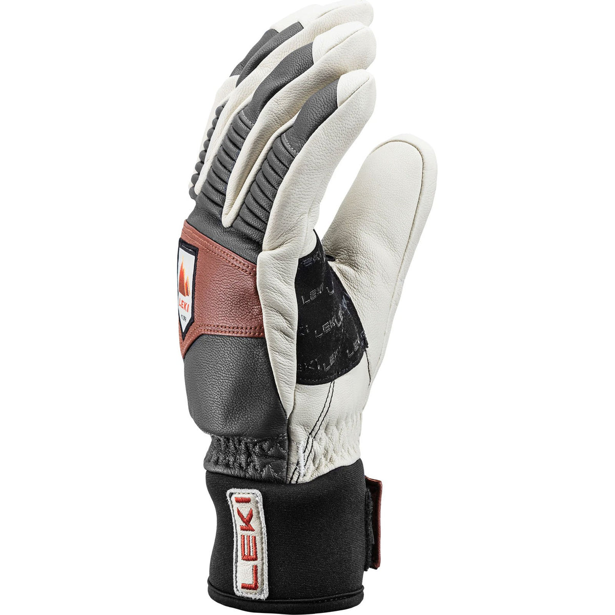 Winter Ski Gloves with Primaloft Insulation & Leather Grip