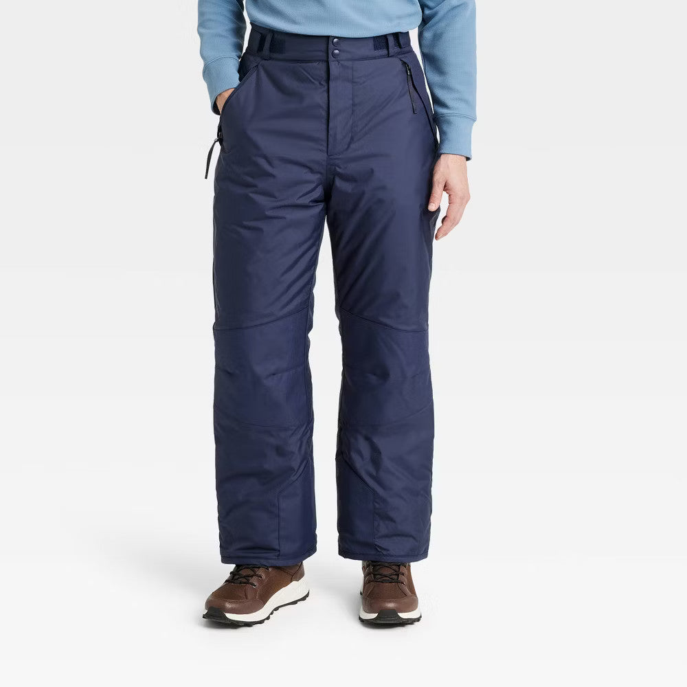 Men's Snow Pants with Side Pockets - All In Motion Recycled Waterproof Outerwear