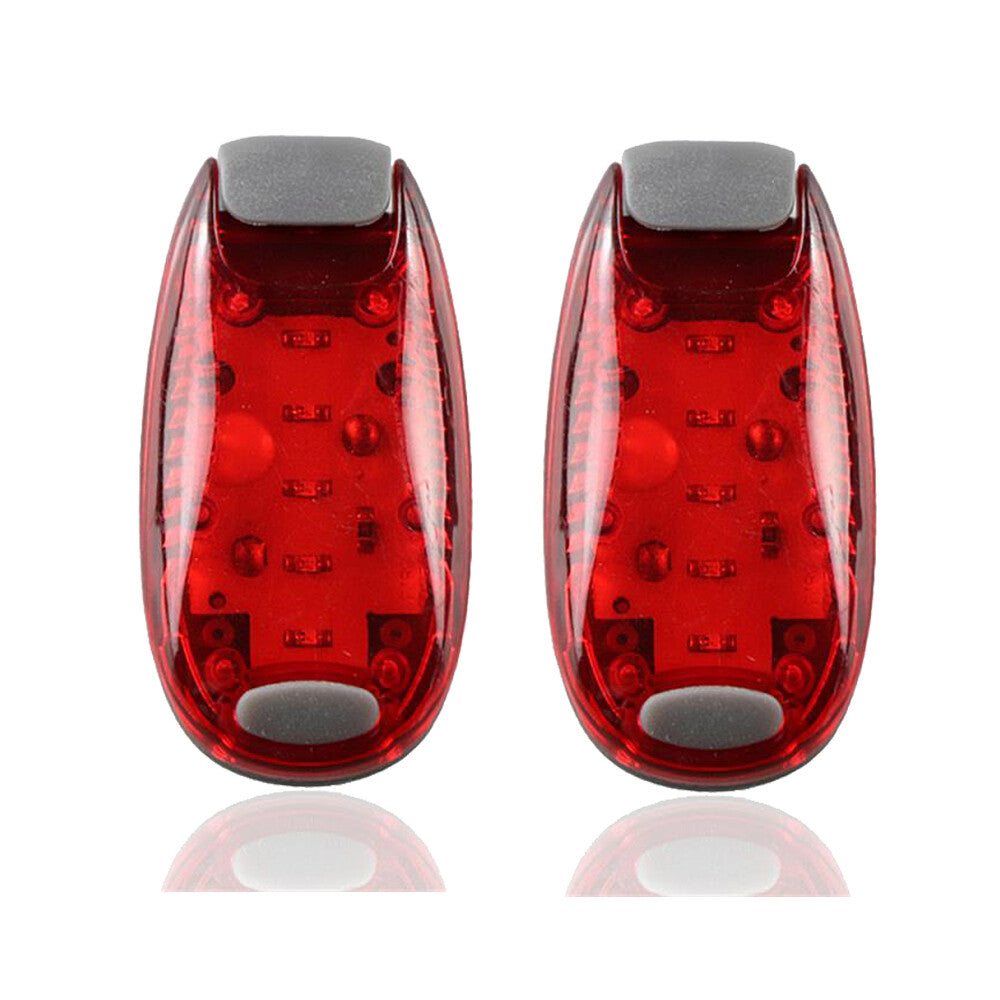 LED Safety Clip-On Lights for Running Cycling Walking - 1-4 Pack