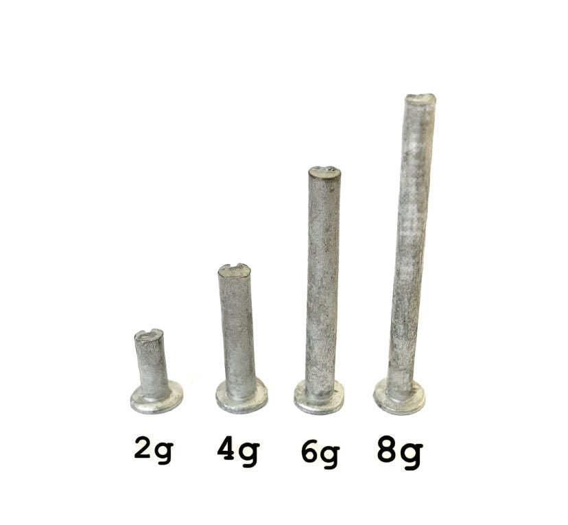 Lead Tip Weight Plugs for Golf Clubs - All Sizes Pack of 6 or 10