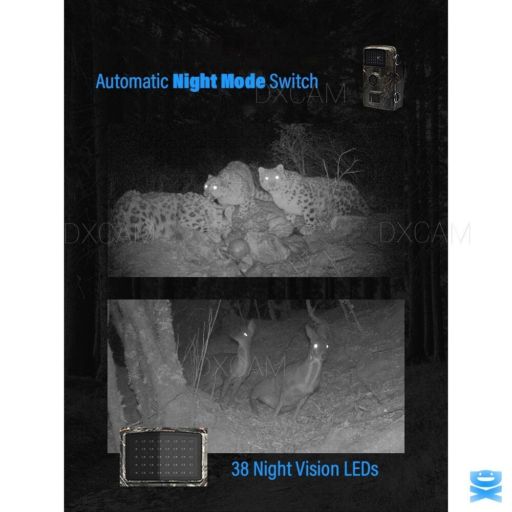 Wildlife Trail Camera 1080P Night Vision Waterproof Motion Activated