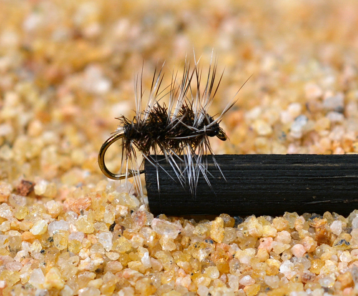 Dozen Dry Fishing Flies - Midge Pattern with Assorted Hook Sizes