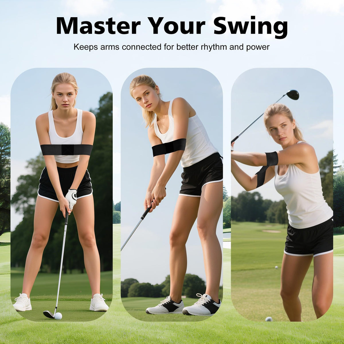 Golf Swing Training Aid Pack for Better Consistency & Muscle Memory
