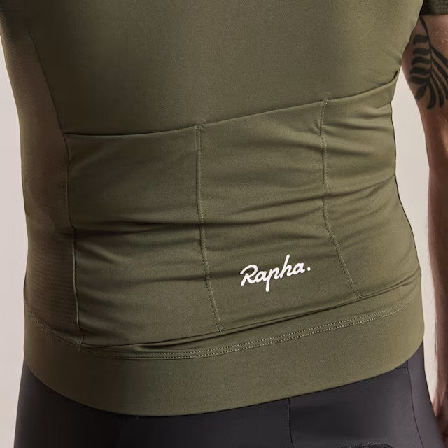 Men's Lightweight Cycling Jersey - Core Series, Breathable, Green/White, Large