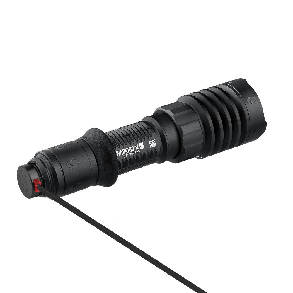 Rechargeable Tactical Flashlight with Holster - 2600 Lumens, USB-C, Waterproof