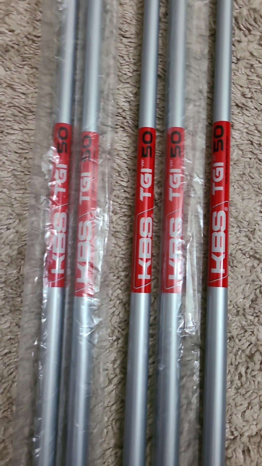 Golf Iron Shaft Set - Graphite TGI Tour KBS Custom Flex & Weight Options